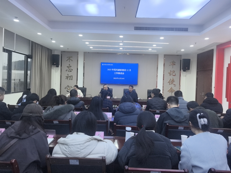 我院召开党风廉政建设12月工作推进会